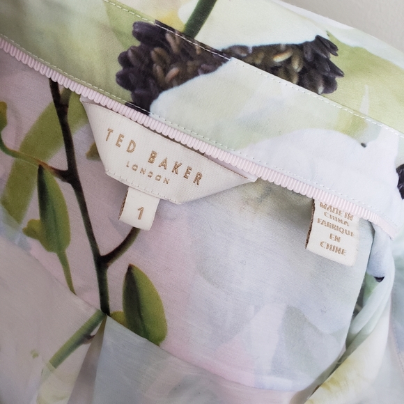 TED BAKER NWOT floral button down shirt - Picture 6 of 10